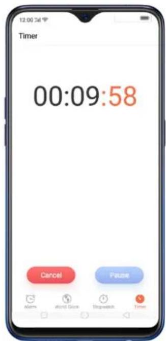 Realme 8s 5G - Customizing timer - 8