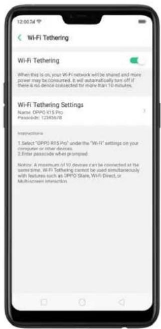 Realme 8s 5G - Share Internet connection and files - 4