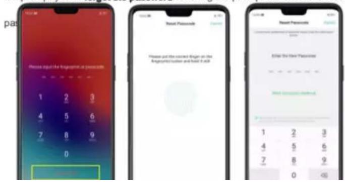 Realme 8s 5G - Use fingerprint to reset passcode - 1