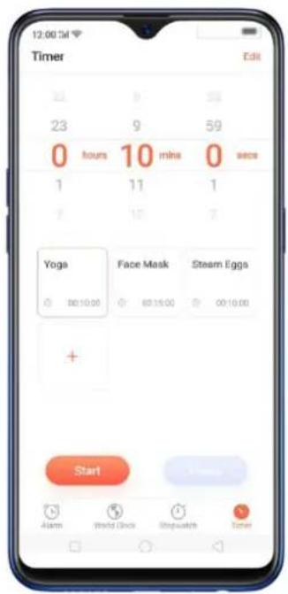 Realme 8s 5G - Customizing timer - 7