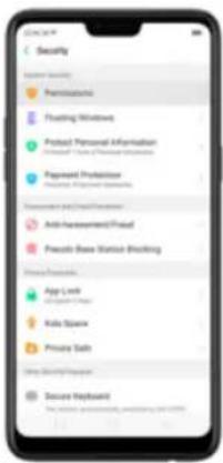 Realme 8s 5G - App permissions - 1
