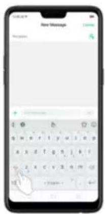 Realme 8s 5G - Type, edit, and delete text - 1