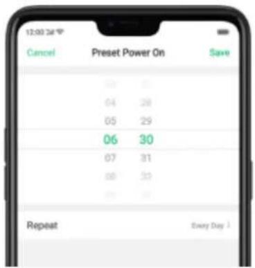 Realme 8s 5G - Preset device on/off time or Automatic on/off - 3
