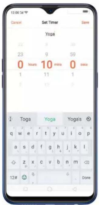 Realme 8s 5G - Customizing timer for Clock app - 5