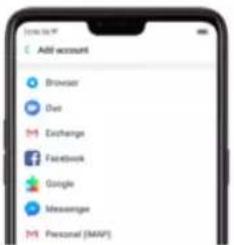 Realme 8s 5G - Set up other mail and calendar accounts - 2