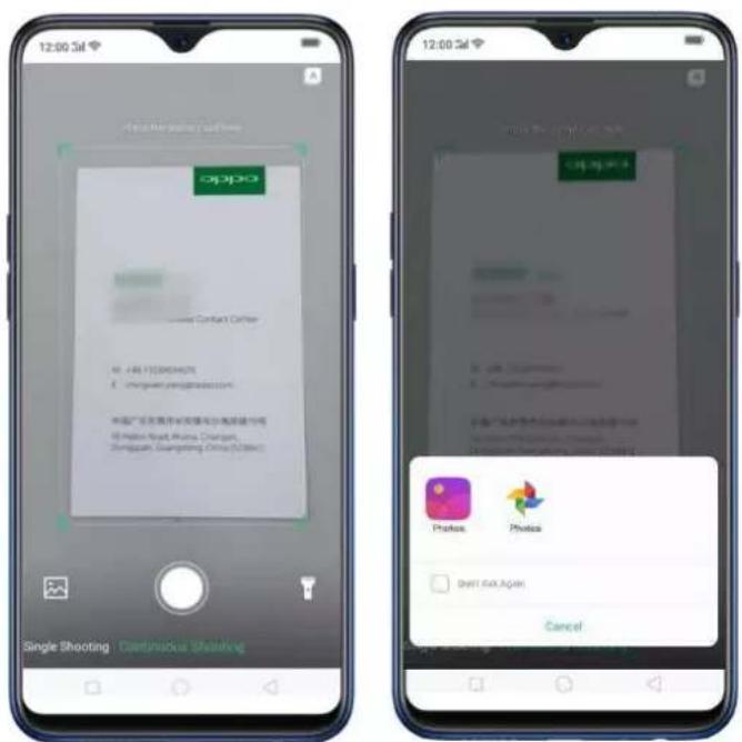 Realme 8s 5G - Scanning names to save on Contacts - 7