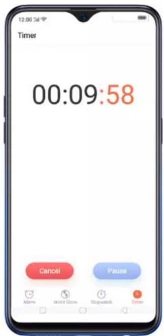 Realme 8s 5G - Customizing timer for Clock app - 8