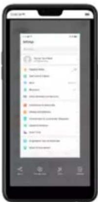 Realme 8s 5G - To capture long screenshots: - 3