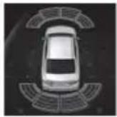 TOYOTA Camry HV (2022) - Sensor detection display, object distance - 5