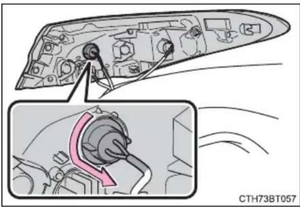 TOYOTA Camry HV (2022) - ■Rear turn signal lights (bulb type) and rear side marker lights (bulb type) - 6