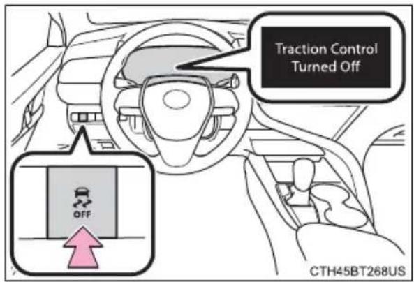 TOYOTA Camry HV (2022) - Disabling the TRAC system - 1