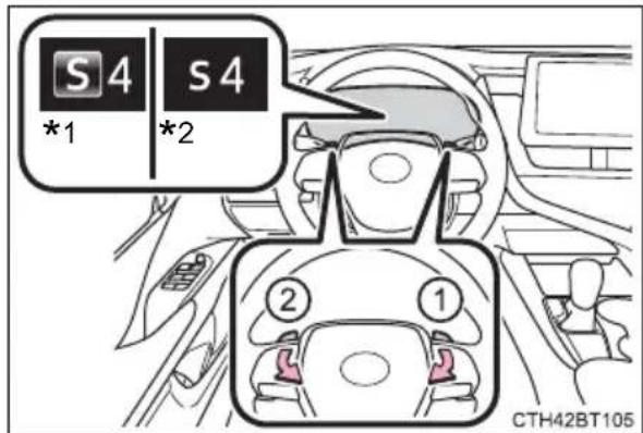 TOYOTA Camry HV (2022) - Changing shift ranges in S mode - 2