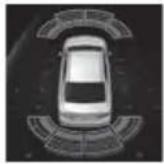 TOYOTA Camry HV (2022) - Sensor detection display, object distance - 4
