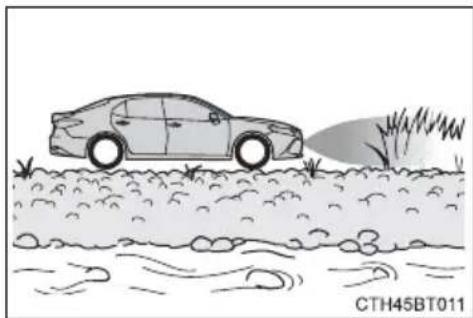 TOYOTA Camry HV (2022) - ■ Situations in which the system may operate even if there is no possibility of a collision - 3
