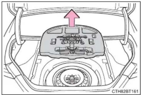 TOYOTA Camry HV (2022) - Taking out the spare tire - 3