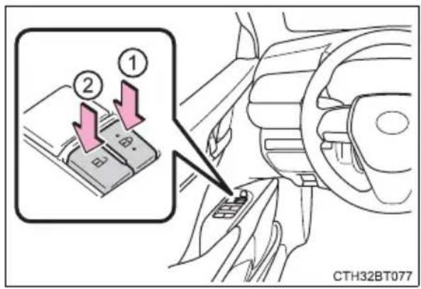 TOYOTA Camry HV (2022) - Door lock switches - 1