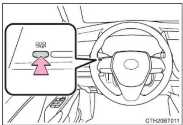 TOYOTA Camry HV (2022) - ◆ Using the odometer/trip meter - 1