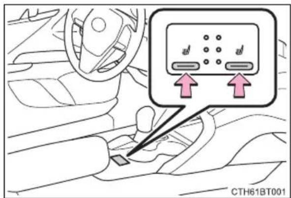 TOYOTA Camry HV (2022) - Seat heaters - 1