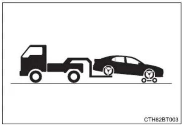 TOYOTA Camry HV (2022) - Towing with a wheel-lift type truck - 2