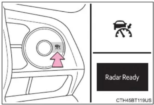 TOYOTA Camry HV (2022) - Setting the vehicle speed (vehicle-to-vehicle distance control mode) - 1