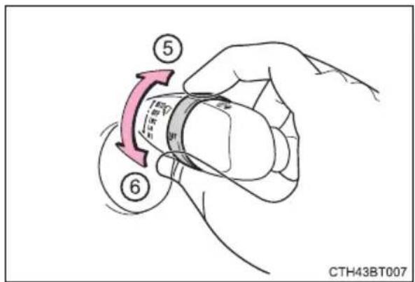 TOYOTA Camry HV (2022) - Operating the wiper lever - 3