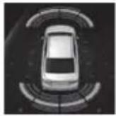 TOYOTA Camry HV (2022) - Sensor detection display, object distance - 2