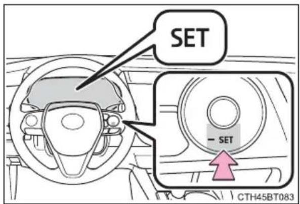 TOYOTA Camry HV (2022) - Selecting constant speed control mode - 2