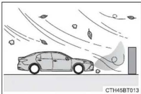 TOYOTA Camry HV (2022) - ■ Situations in which the system may operate even if there is no possibility of a collision - 2