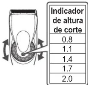 PANASONIC ER-HGP74 - Ajuste de la altura de recorte - 1