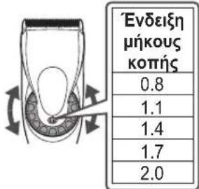 PANASONIC ER-HGP74 - Ρύθμιση του ύψους κοπής - 1