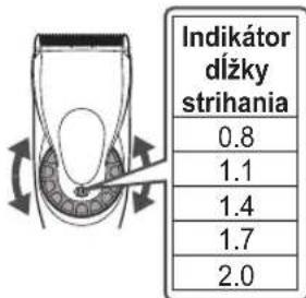 PANASONIC ER-HGP74 - Nastavenie dížky strihania - 1