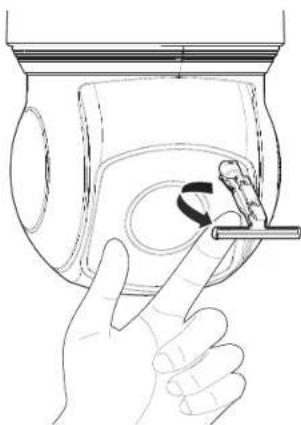 Wisenet XNP-6400RW - Replacing the rubber of wiper blade - 2