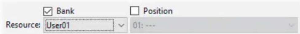 Bank Position Resource: User01 01: ---