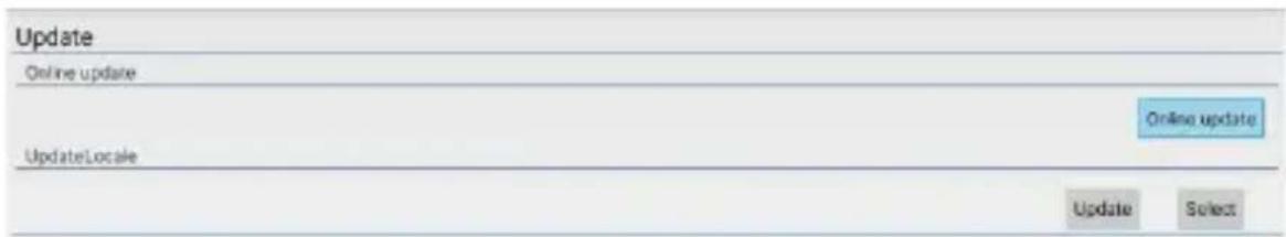 Update Online update UpdateLocale Online update Update Update Select