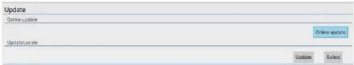 Update Online update UpdateLocale Online update Update Update Select