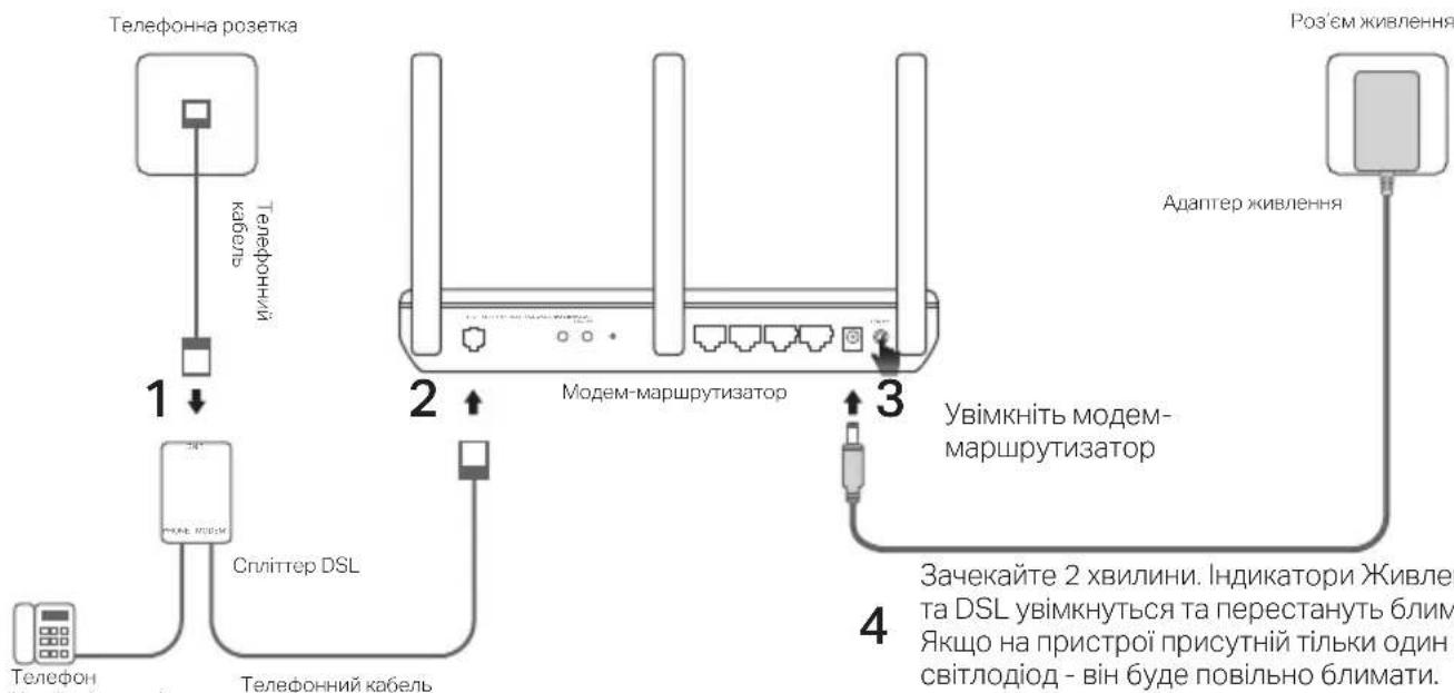 TP-LINK Archer VR600b - Підключіть обладнання - 1