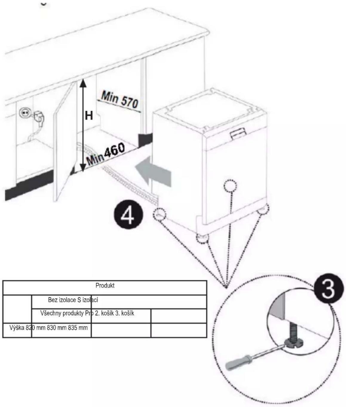 Romo RVD4511W - INSTALACE SPOTŘEBIČE - 1