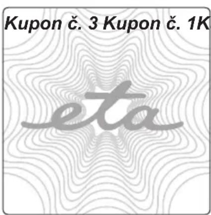 Eta Quatro blade 1058 90000 - Záznamy o záručních opravách • Záznamy o záručných opravách - 1