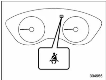 SUBARU 2019 - ■ Seatbelt warning light and chime - 2