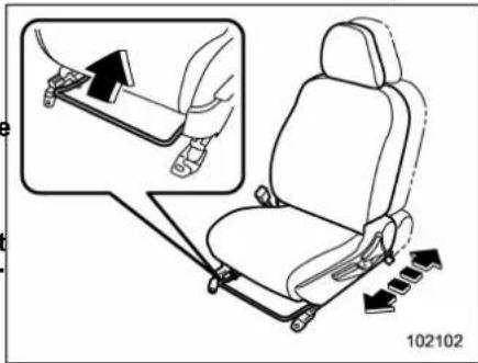 SUBARU 2019 - ■ Manual seat (if equipped) - 1