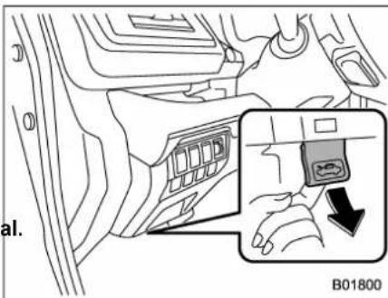 SUBARU 2019 - To open the hood: - 1