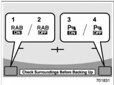 SUBARU 2019 - ■ Reverse Automatic Braking system ON/OFF setting - 1