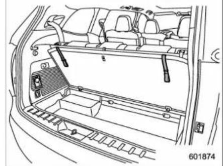 SUBARU 2019 - ■ To remove the cover housing ■ Stowage of the cargo area cover 1. Rewind the cover - 3