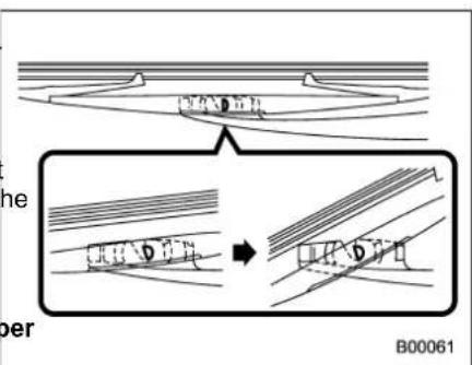 SUBARU 2019 - ■ Rear window wiper blade assembly - 1