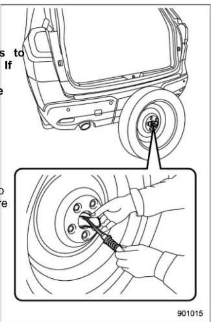 SUBARU 2019 - ■ Re-storage of spare tire - 1