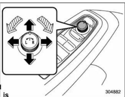 SUBARU 2019 - Remote control mirror switch - 1