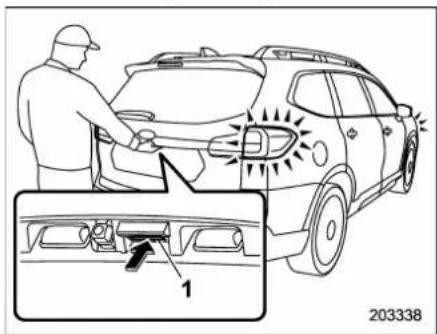 SUBARU 2019 - ▼ Unlocking rear gate - 1
