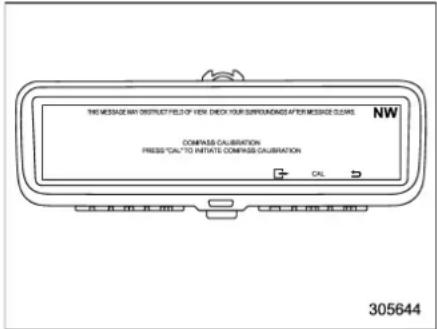 SUBARU 2019 - ∇ Compass calibration - 1