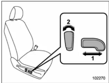 SUBARU 2019 - ▼ Reclining the seatback - 4