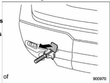 SUBARU 2019 - ▼ Rear towing hook - 1
